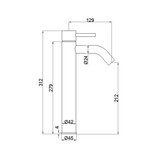 StoneArt Yaan wastafelkraan hoog Grafiet