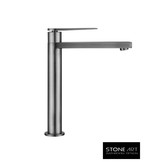 StoneArt Leeo wastafelkraan hoog Grafiet