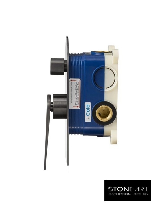 StoneArt Leoo inbouwdouche Grafiet