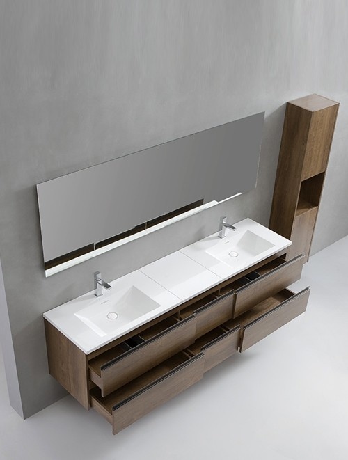 Badkamermeubel Solid Surface Monte Carlo 200 centimeter