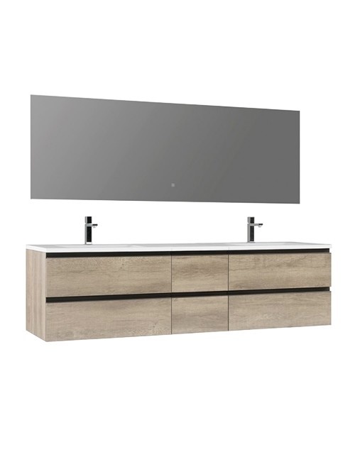 Badkamermeubel Solid Surface Monte Carlo 200 centimeter