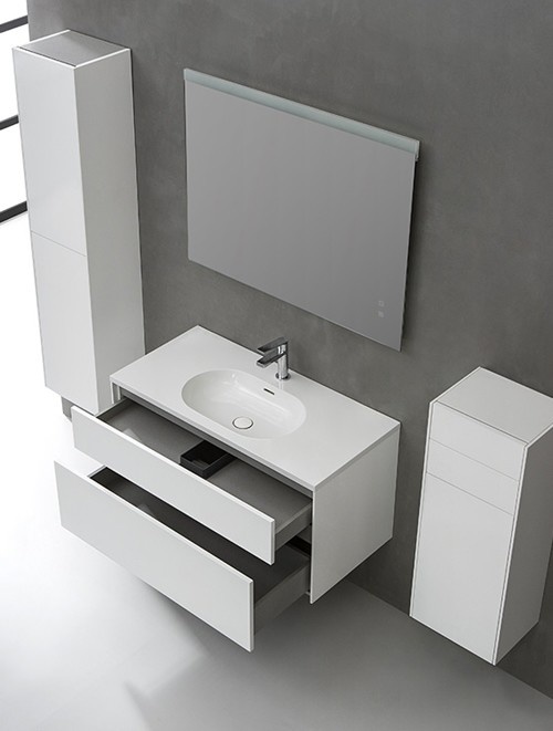 Badkamermeubel Solid Surface Venice 100 centimeter