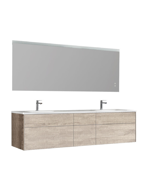 Badkamermeubel Solid Surface Venice 200 centimeter