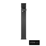 StoneArt Lecco wastafelkraan hoog Mat Zwart