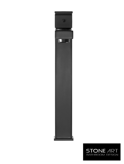 StoneArt Lecco wastafelkraan hoog Mat Zwart