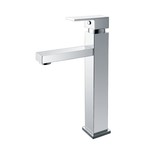 StoneArt Lecco wastafelkraan hoog Glans Chroom