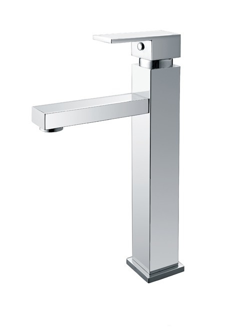 StoneArt Lecco wastafelkraan hoog Glans Chroom