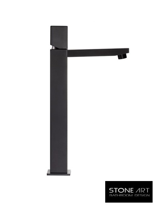 StoneArt Nover Hoog wastafelkraan Mat Zwart