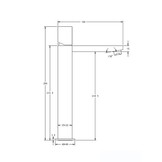 StoneArt Nover Hoog wastafelkraan Goud