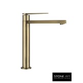 StoneArt Leeo Hoog wastafelkraan Goud
