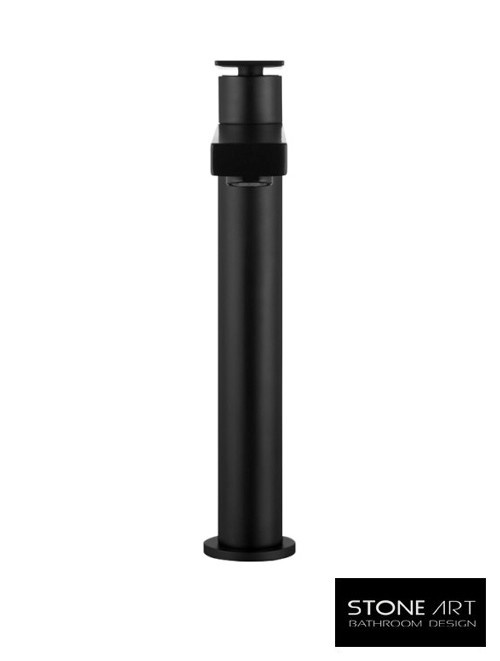StoneArt Leeo Hoog wastafelkraan Mat Zwart