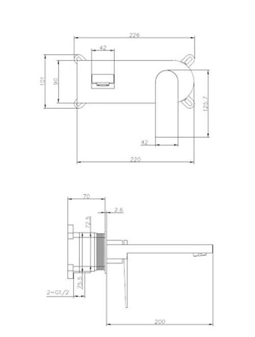 StoneArt Leeo inbouwkraan Goud
