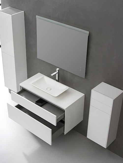 Badkamermeubel Solid Surface Venice Deluxe 100 centimeter