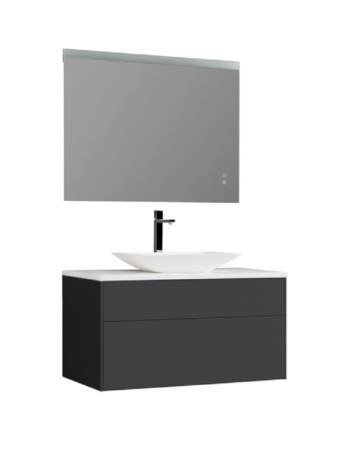 Badkamermeubel Solid Surface Venice Deluxe 100 centimeter