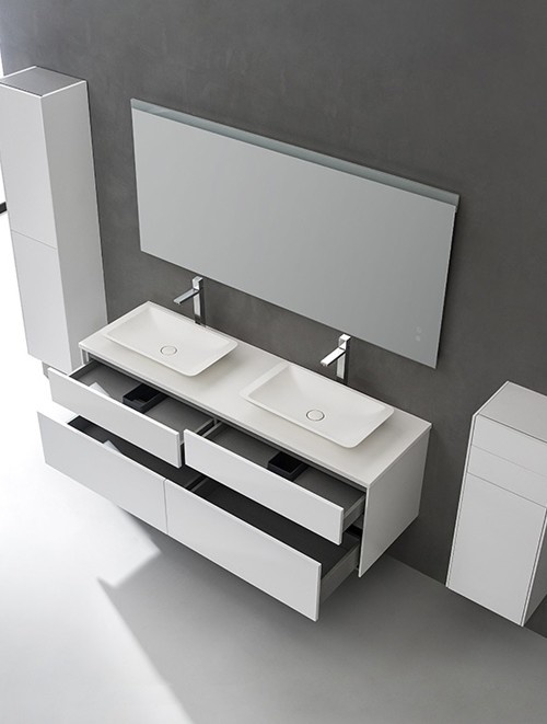 Badkamermeubel Solid Surface Venice Deluxe 160 centimeter