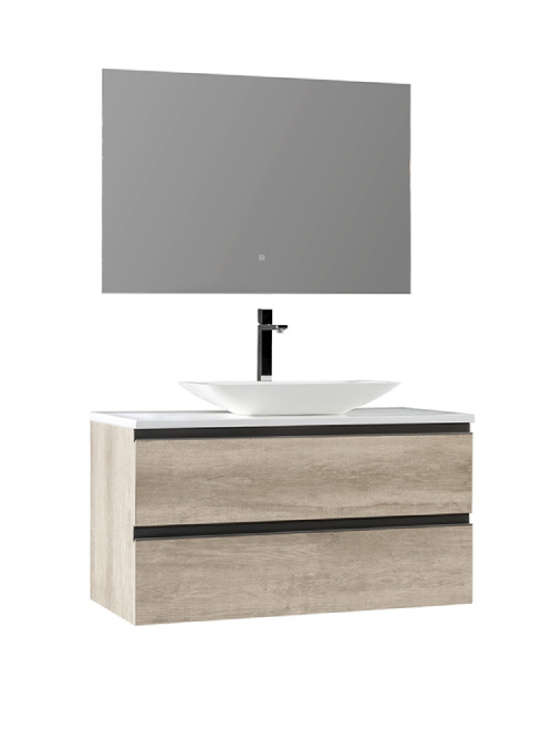 Badkamermeubel Solid Surface Monte Carlo Deluxe 100 centimeter