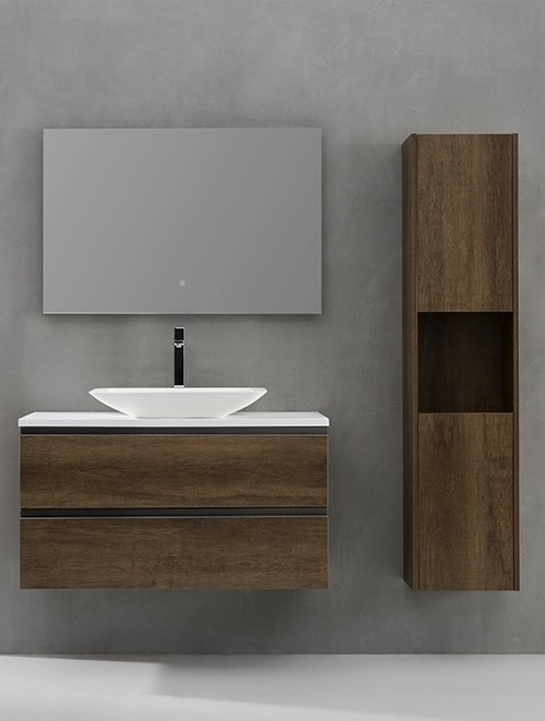 Badkamermeubel Solid Surface Monte Carlo Deluxe 100 centimeter