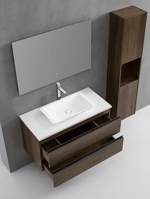 Badkamermeubel Solid Surface Monte Carlo Deluxe 100 centimeter