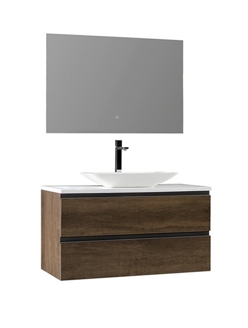 Badkamermeubel Solid Surface Monte Carlo Deluxe 100 centimeter