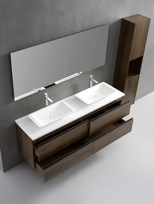 Badkamermeubel Solid Surface Monte Carlo Deluxe 160 centimeter