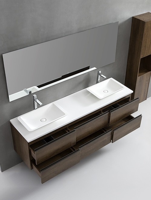 Badkamermeubel Solid Surface Monte Carlo Deluxe 180 centimeter