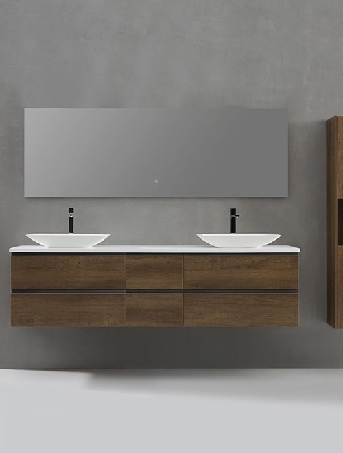 Badkamermeubel Solid Surface Monte Carlo Deluxe 200 centimeter