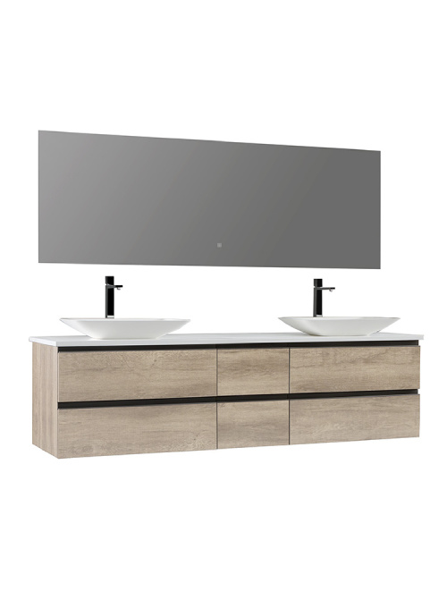 Badkamermeubel Solid Surface Monte Carlo Deluxe 200 centimeter