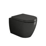 Hangtoilet Vitra Nero Glans Zwart Verkort (inclusief softclose zitting)