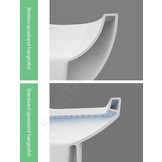 Hangtoilet Vitra Bianco Glans Wit (inclusief softclose zitting)