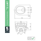 Hangtoilet Vitra Bianco Glans Wit (inclusief softclose zitting)