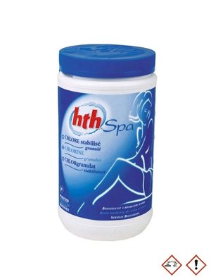 HTH Whirlpool Spa Chemie gegranuleerd gestabiliseerd chloor 1.2 kg