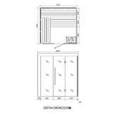 Sauna AWT E1205 met infrarood