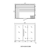 Sauna AWT E1205 met infrarood