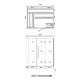 Sauna AWT E1205 met infrarood