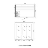 Sauna AWT E1203 met infrarood