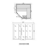 Sauna AWT E1201 met infrarood