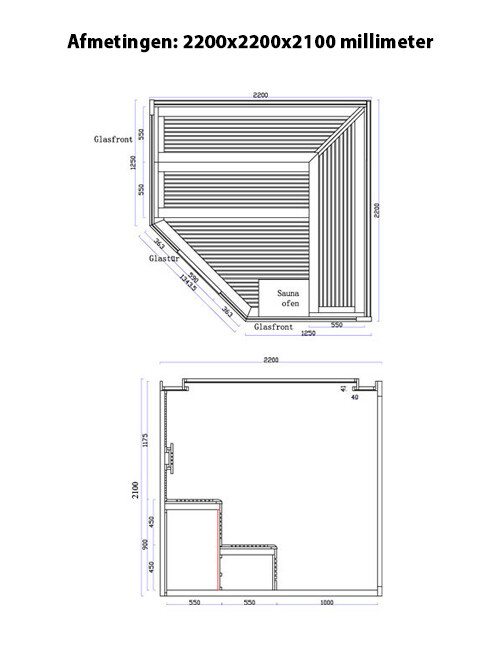 Sauna AWT 1242 Red Cedar