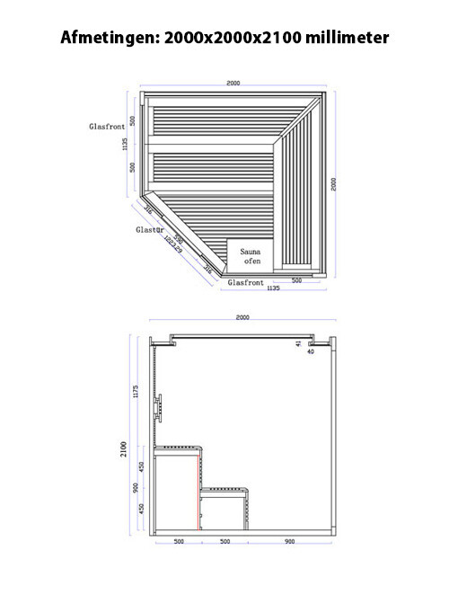 Sauna AWT 1242 Red Cedar