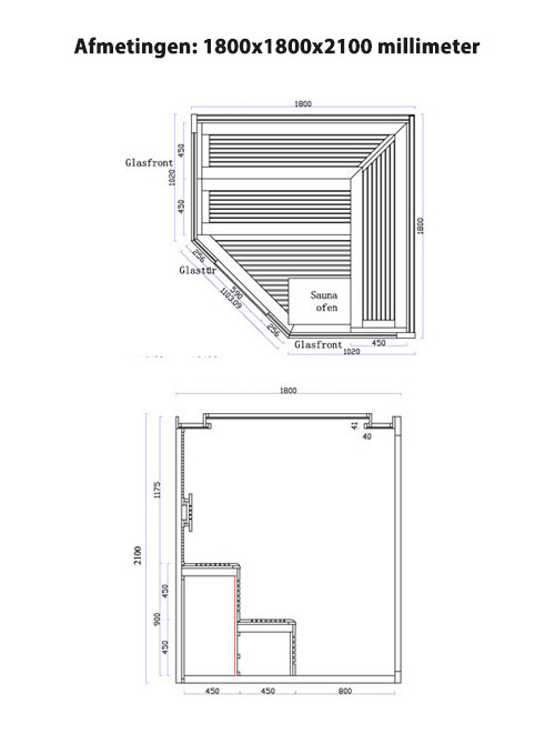 Sauna AWT 1242 Red Cedar