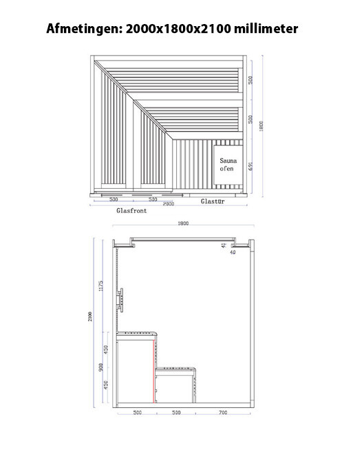 Sauna AWT 1243 Red Cedar
