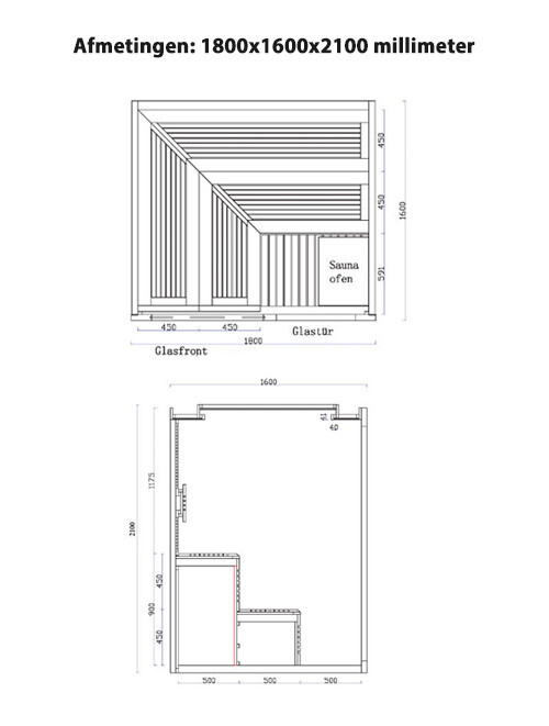 Sauna AWT 1243 Red Cedar