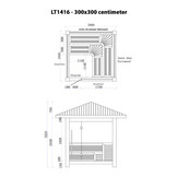 Buitensauna AWT LT1416
