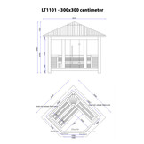 Buitensauna AWT LT1101