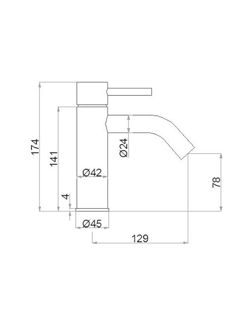 StoneArt Yaan wastafelkraan Chroom