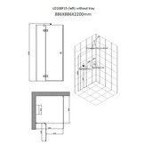 Stoomdouche AWT F15 LD108 Zwart