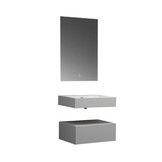 Wastafel Set LP4506 Zonder Kraangat Solid Surface 60 centimeter