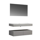 Wastafel Set LP4512 Zonder Kraangat Solid Surface 120 centimeter