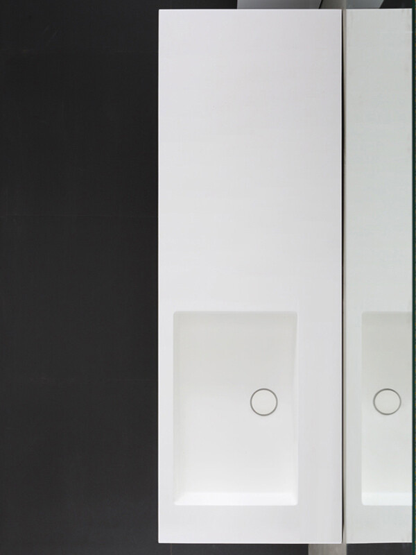 Wastafel Set LP4514R Zonder Kraangat Solid Surface 140 centimeter