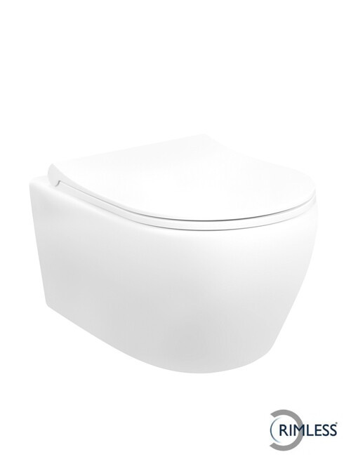 Hangtoilet Loni Mat Wit Rimless (inclusief softclose zitting)