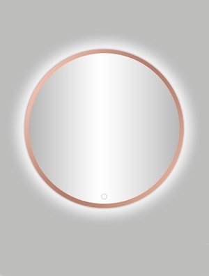 Belgairo Led Spiegel Rond Mat Koper